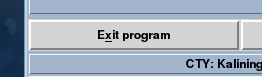 Exit Program Button