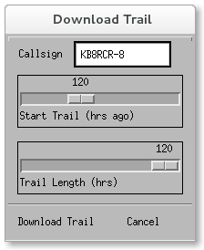 Downloading a findu trail