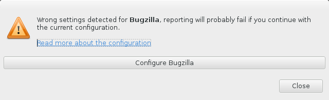 Configure Bugzilla prompt
