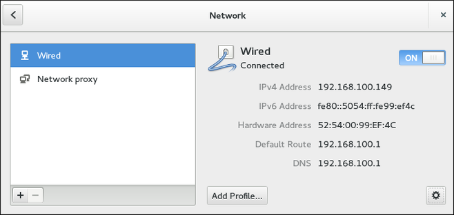 Configure Networks Using the Network Settings Window